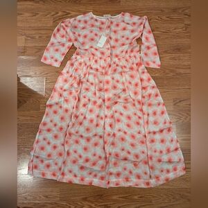 Runaway Bicycle handloomed cotton/silk dress sz M